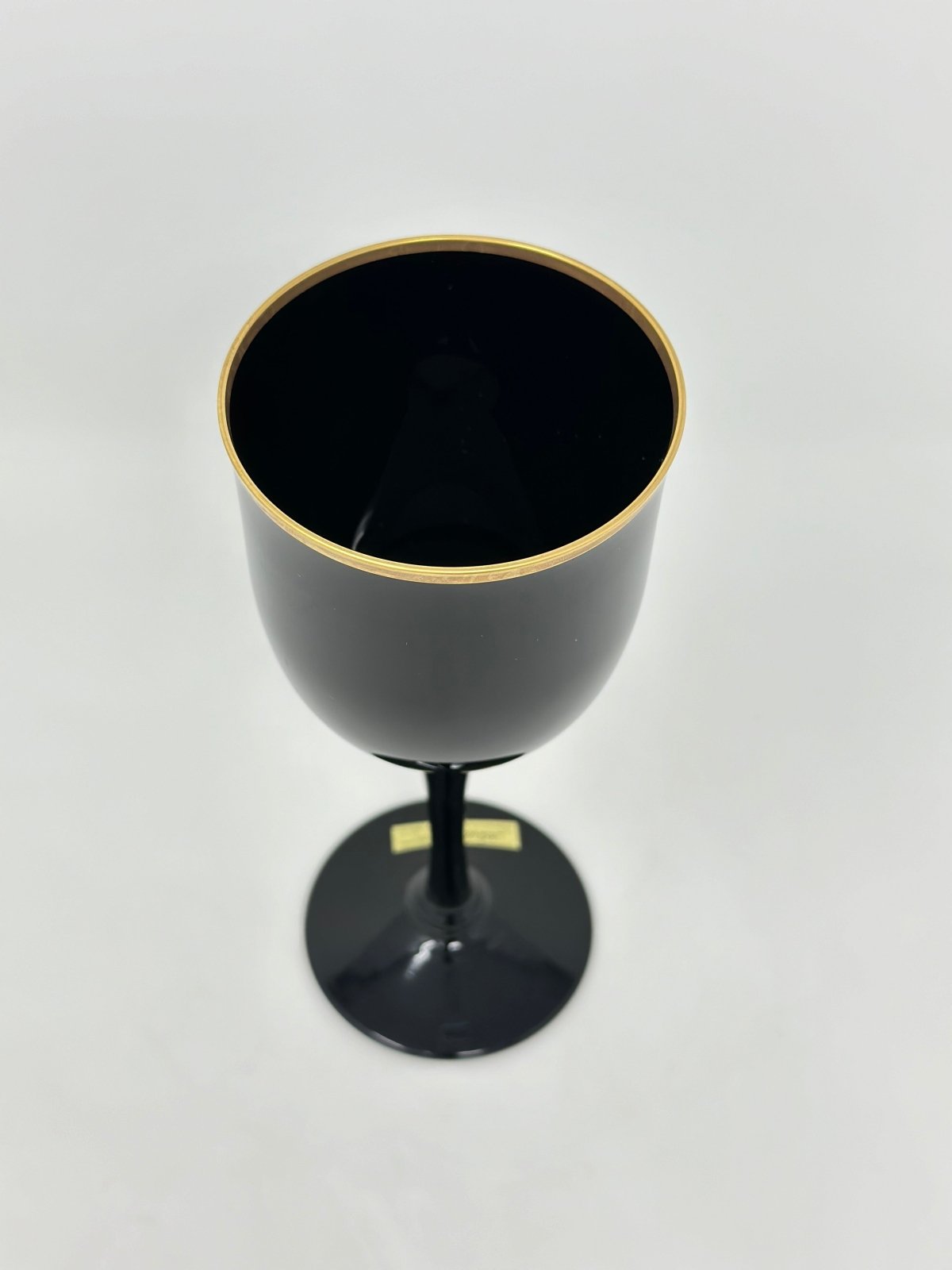 NORITAKE BLACK AMETHYST REMEMBRANCE EBONY GOLD WINE GLASS