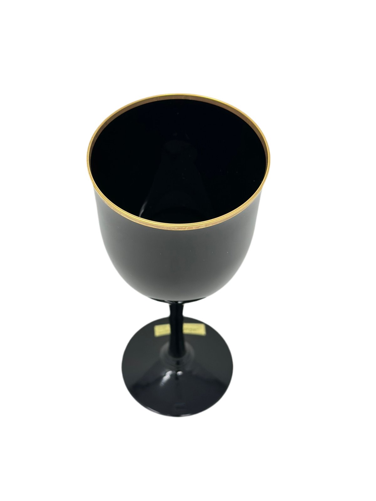 NORITAKE BLACK AMETHYST REMEMBRANCE EBONY GOLD WINE GLASS