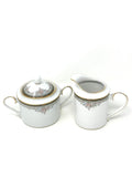 NORITAKE BLOSSOM MIST CREAMER AND SUGAR SET