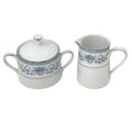 NORITAKE BLUE HILL SUGAR AND CREAMER SET