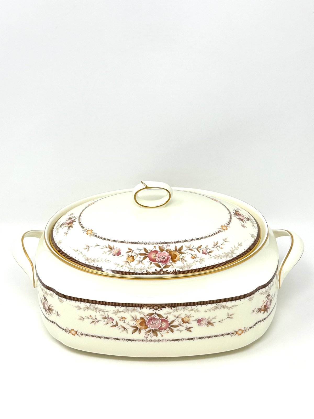 NORITAKE BRENTLY COVERED VEGETABLE BOWL