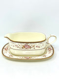NORITAKE BRENTLY GRAVY BOAT W/ STAND SET