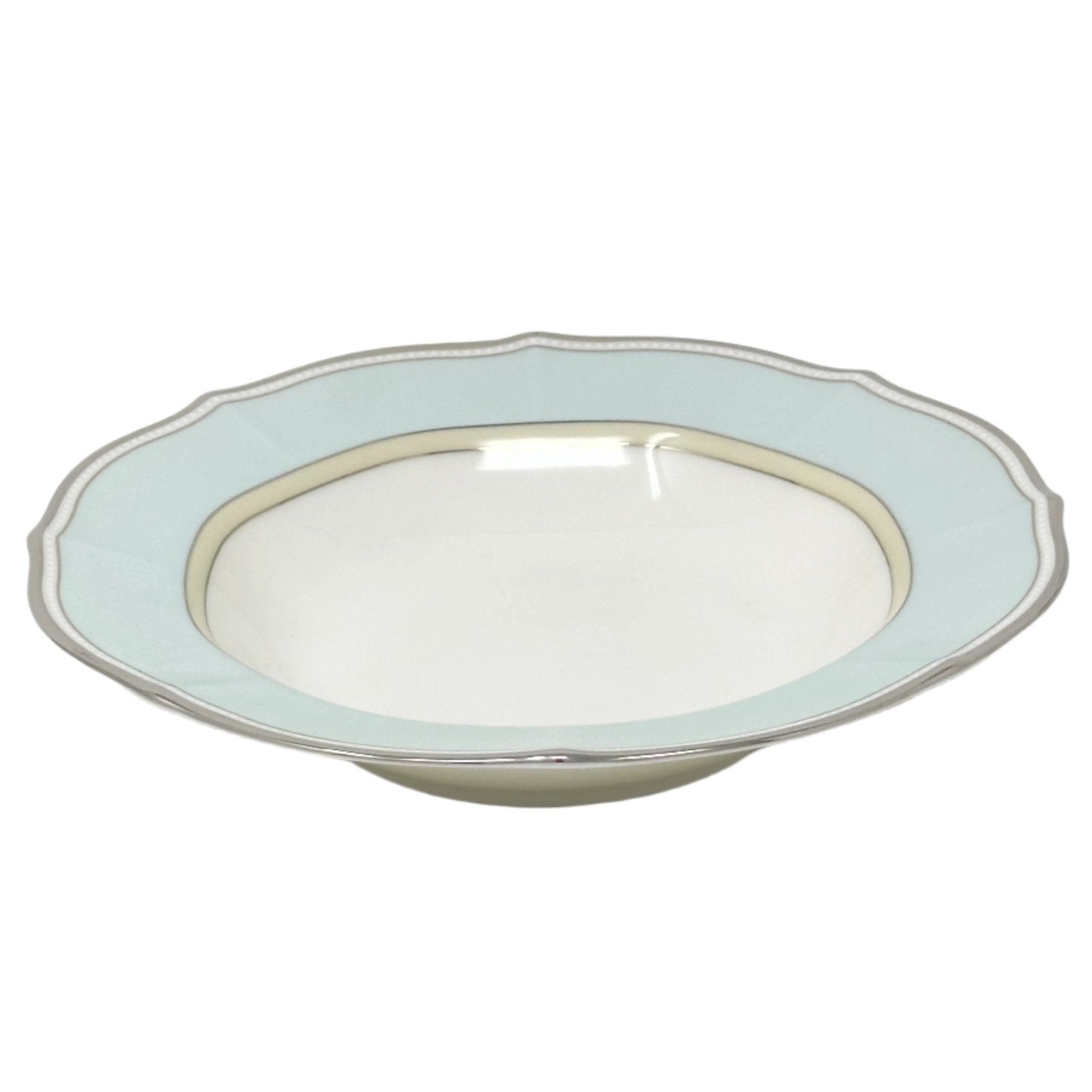 NORITAKE CENTURA GREEN RIM SOUP