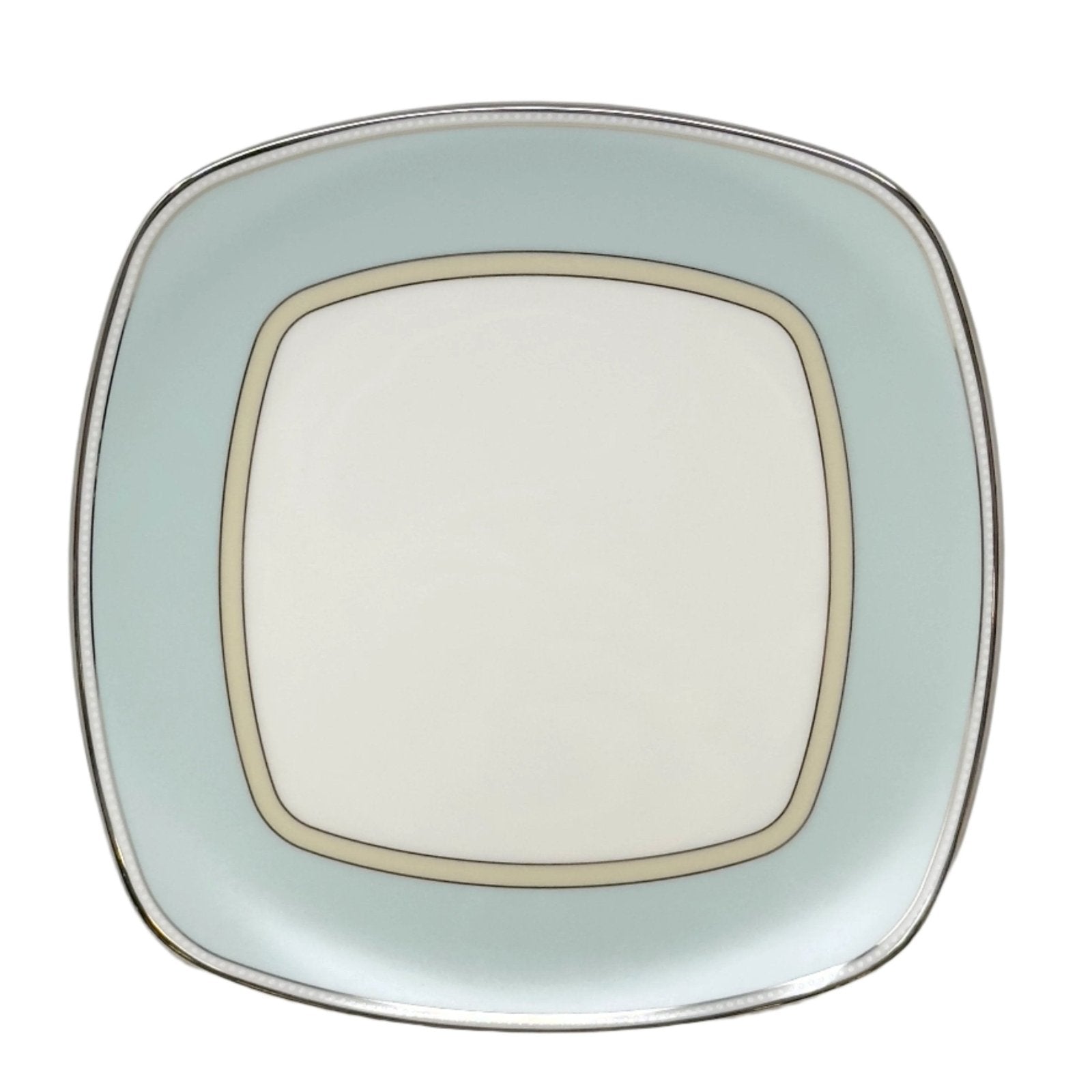 NORITAKE CENTURA GREEN SQUARE ACCENT PLATE