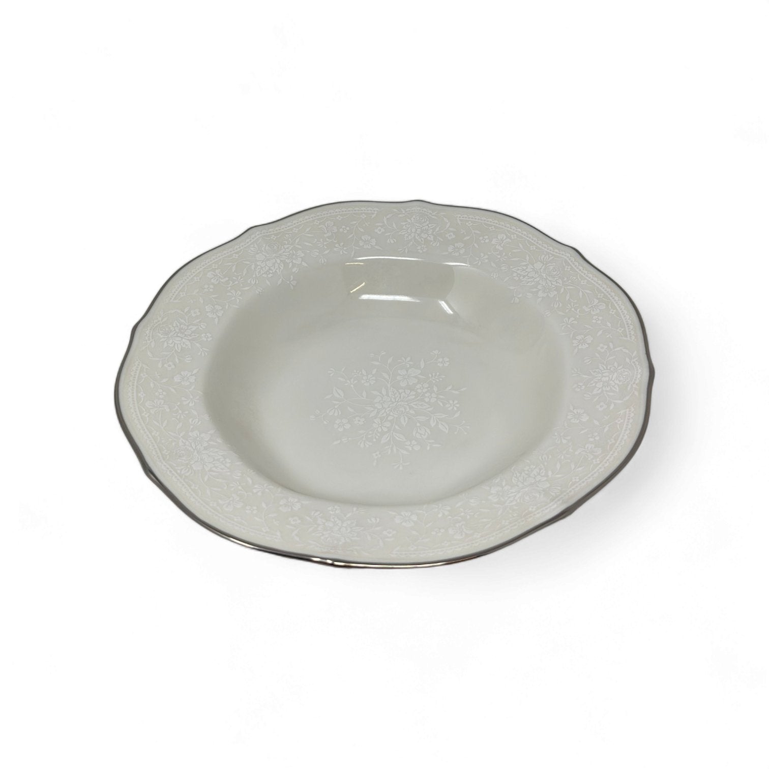 Noritake Chandon Platinum Rim Soup