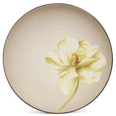 Noritake Colorwave Chocolate Floral Accent Plate Magnolia