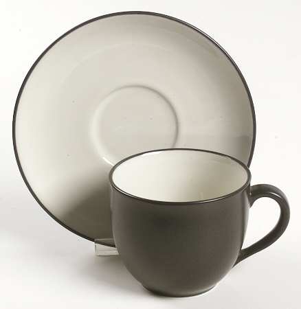 Noritake Colorwave Graphite Cup & Saucer