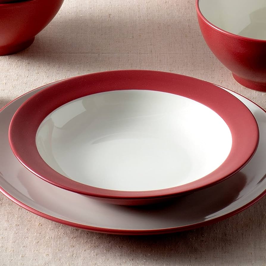 Noritake Colorwave Raspberry Pasta/Rim Soup