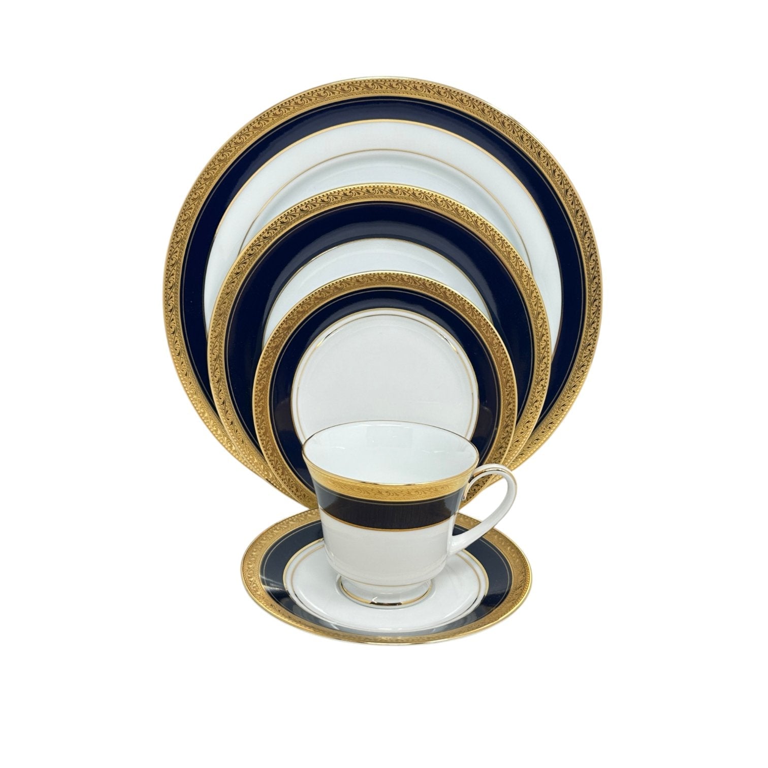 Noritake Crestwood Cobalt Gold - 5 Piece Place Setting