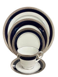 Noritake Crestwood Cobalt Platinum - 5 Piece Place Setting