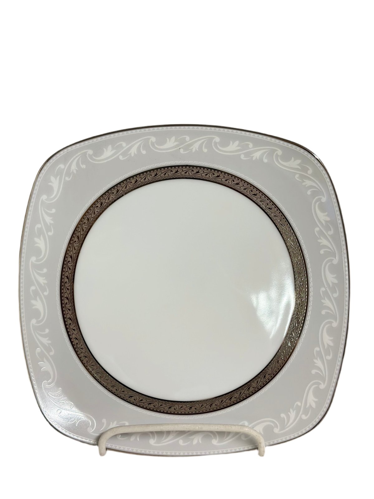 Noritake Crestwood Platinum Square Accent Plate