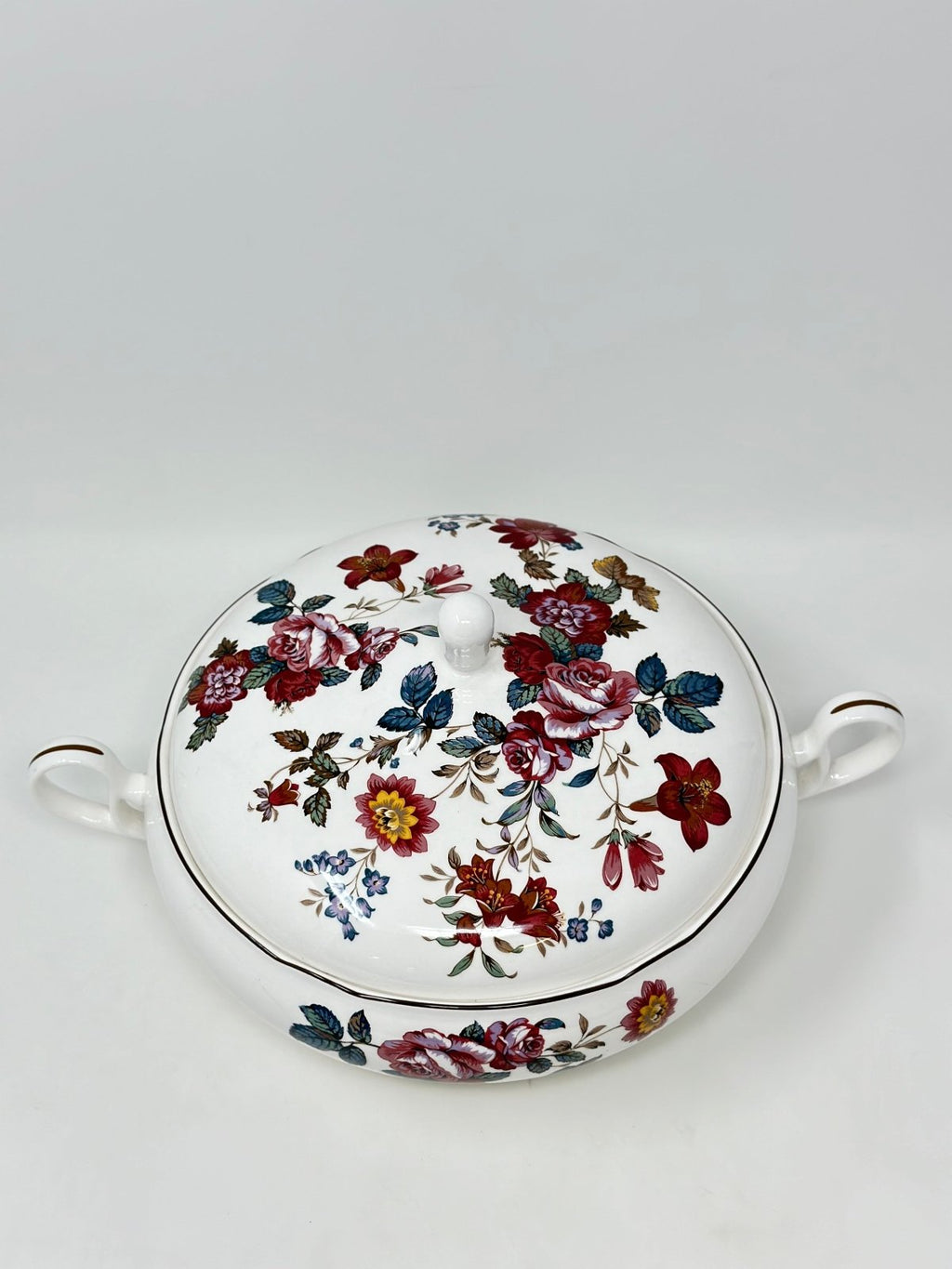 Noritake Damask Bouquet Covered Vegetable Bowl