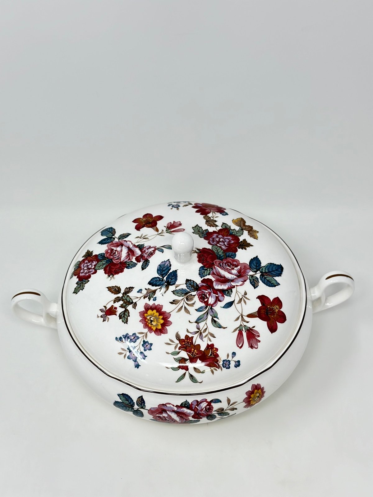 Noritake Damask Bouquet Covered Vegetable Bowl