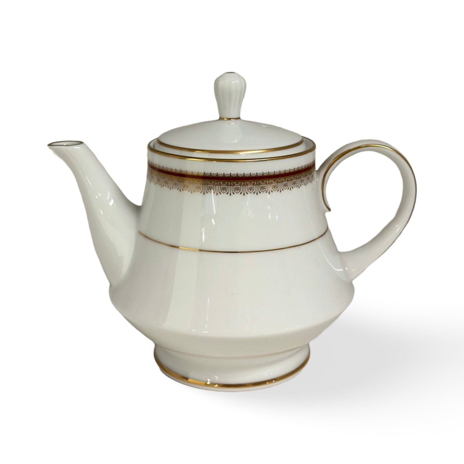 Noritake Doral Maroon Teapot