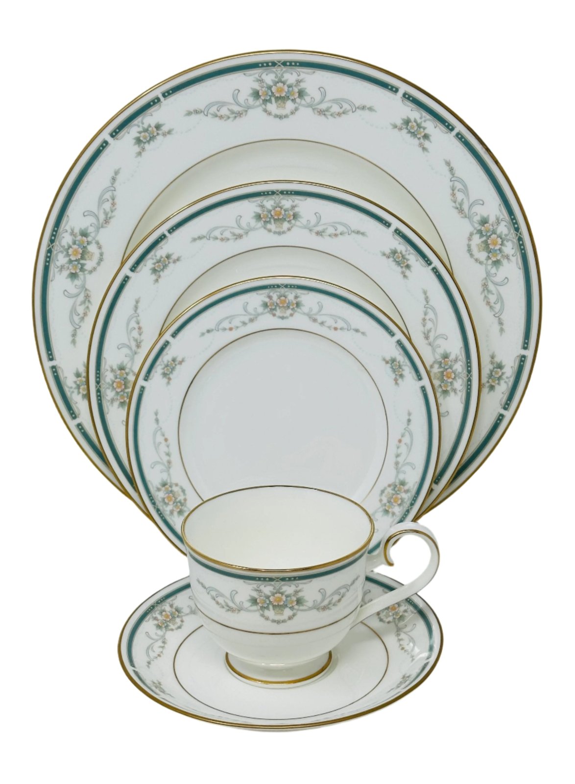 NORITAKE ELMS COURT - 5 PIECE PLACE SETTING
