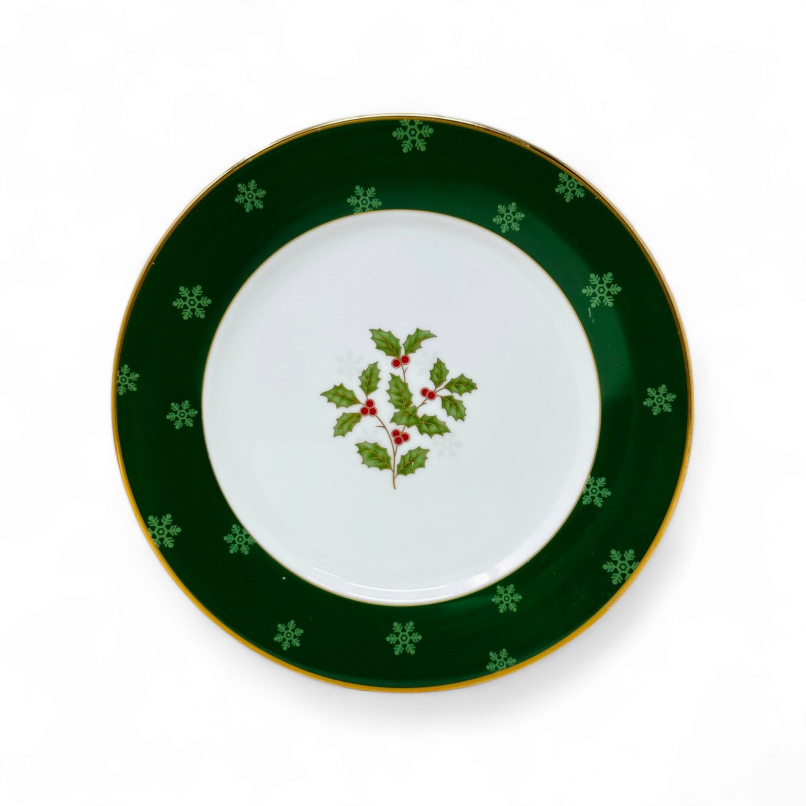 Noritake Holly & Berry Gold Salad Accent Plate