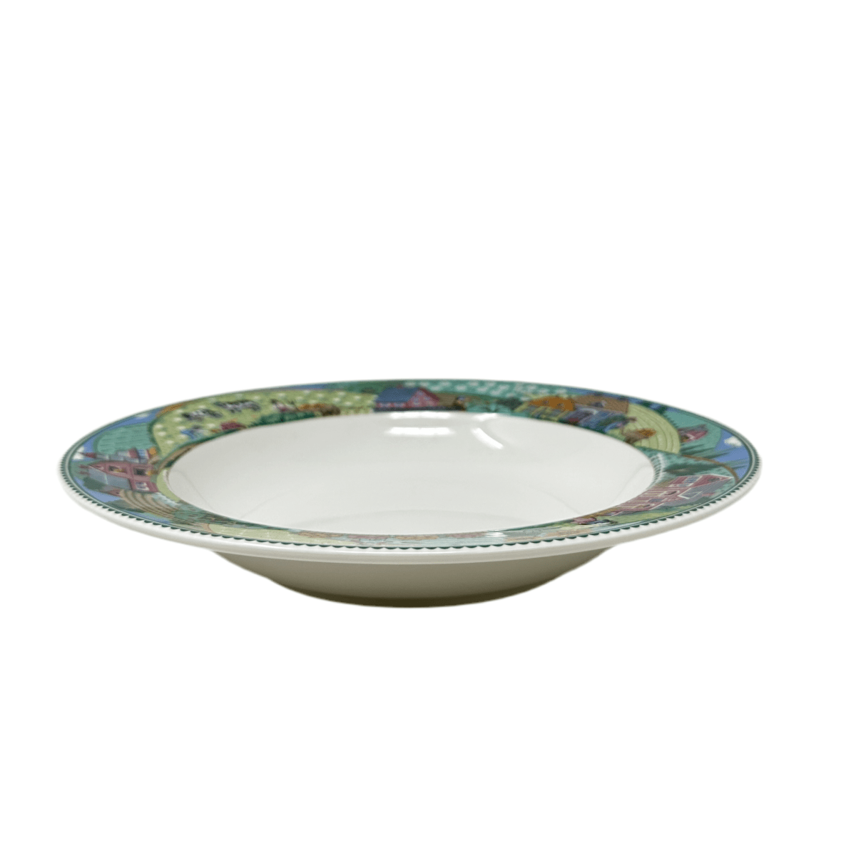 Noritake Impromptu Country Fences Rim Soup