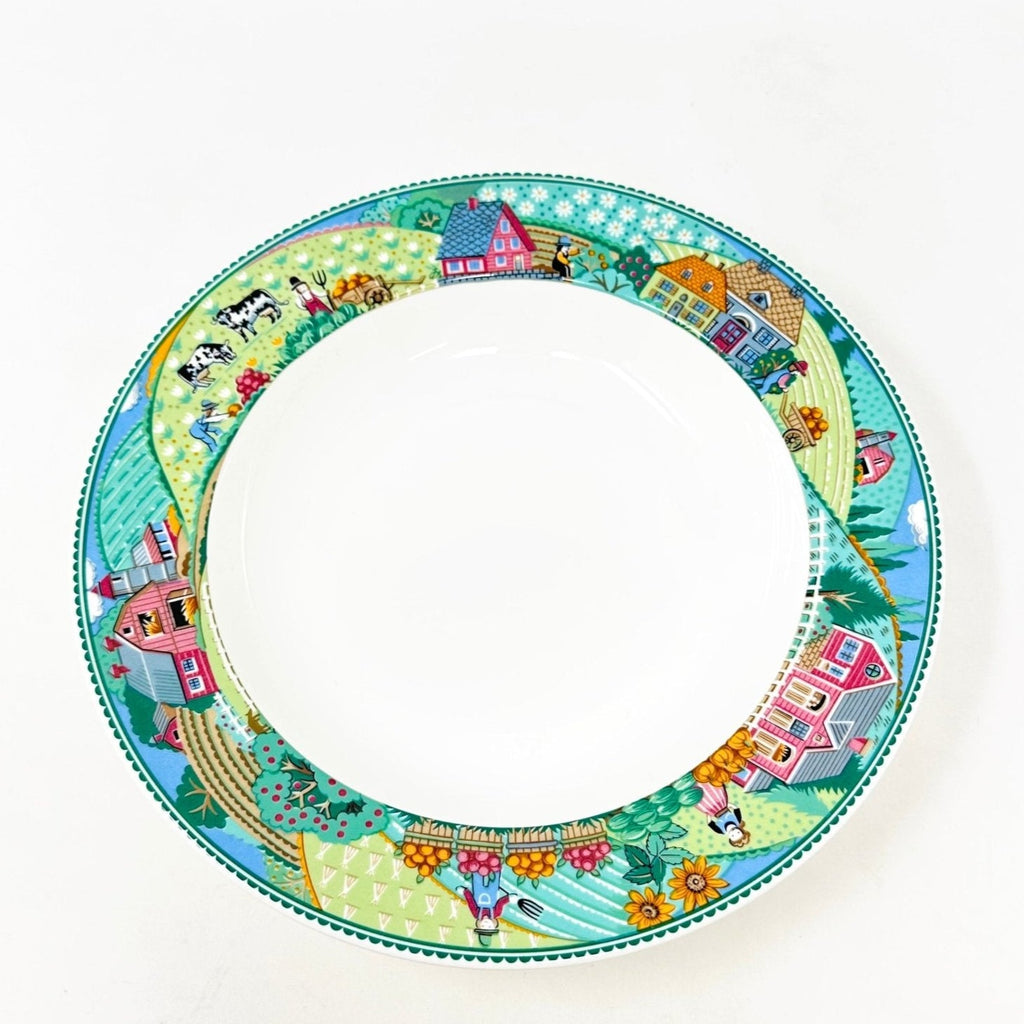 Noritake Impromptu Country Fences Rim Soup