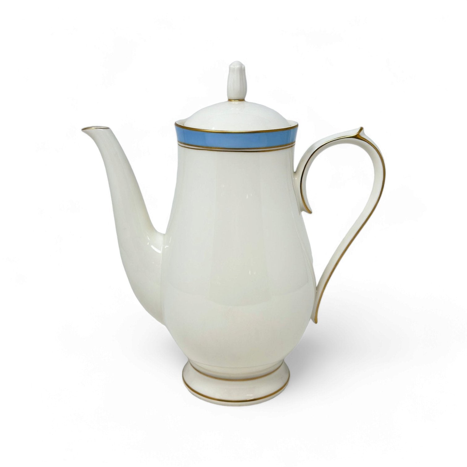 Noritake Ivory and Azure Covered Coffee Pot