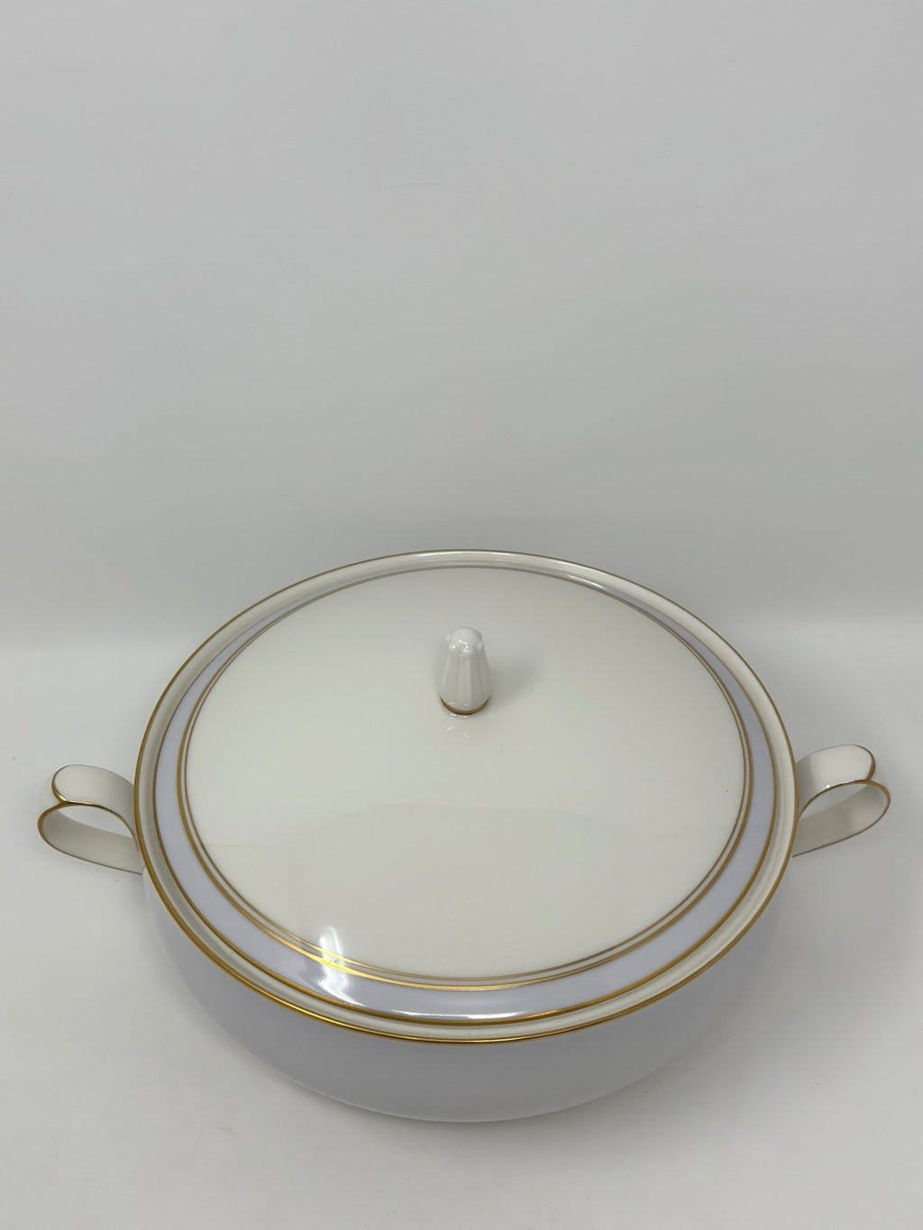 Noritake Ivory and Mist Covered Vegetable Bowl