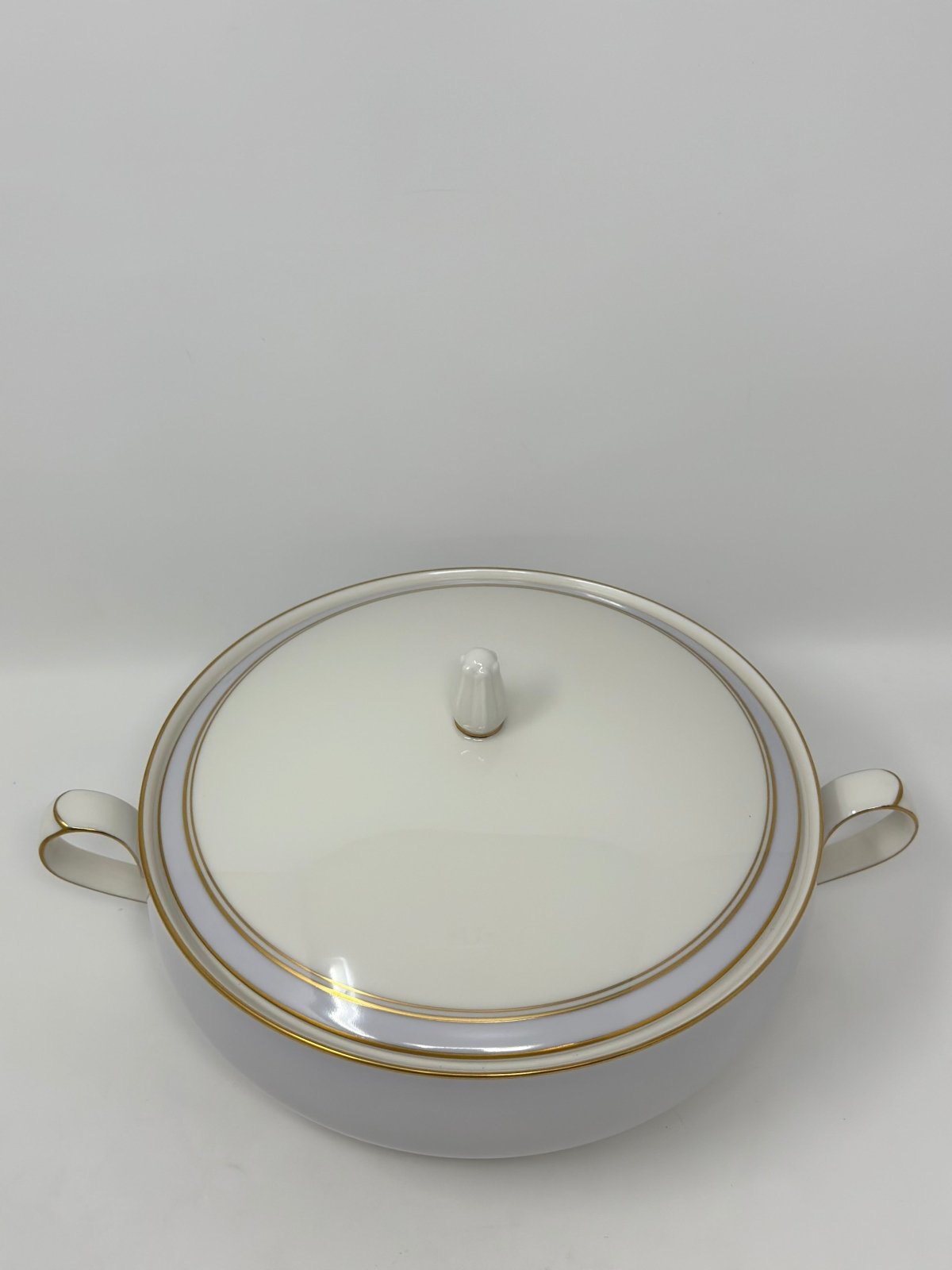 Noritake Ivory and Mist Covered Vegetable Bowl