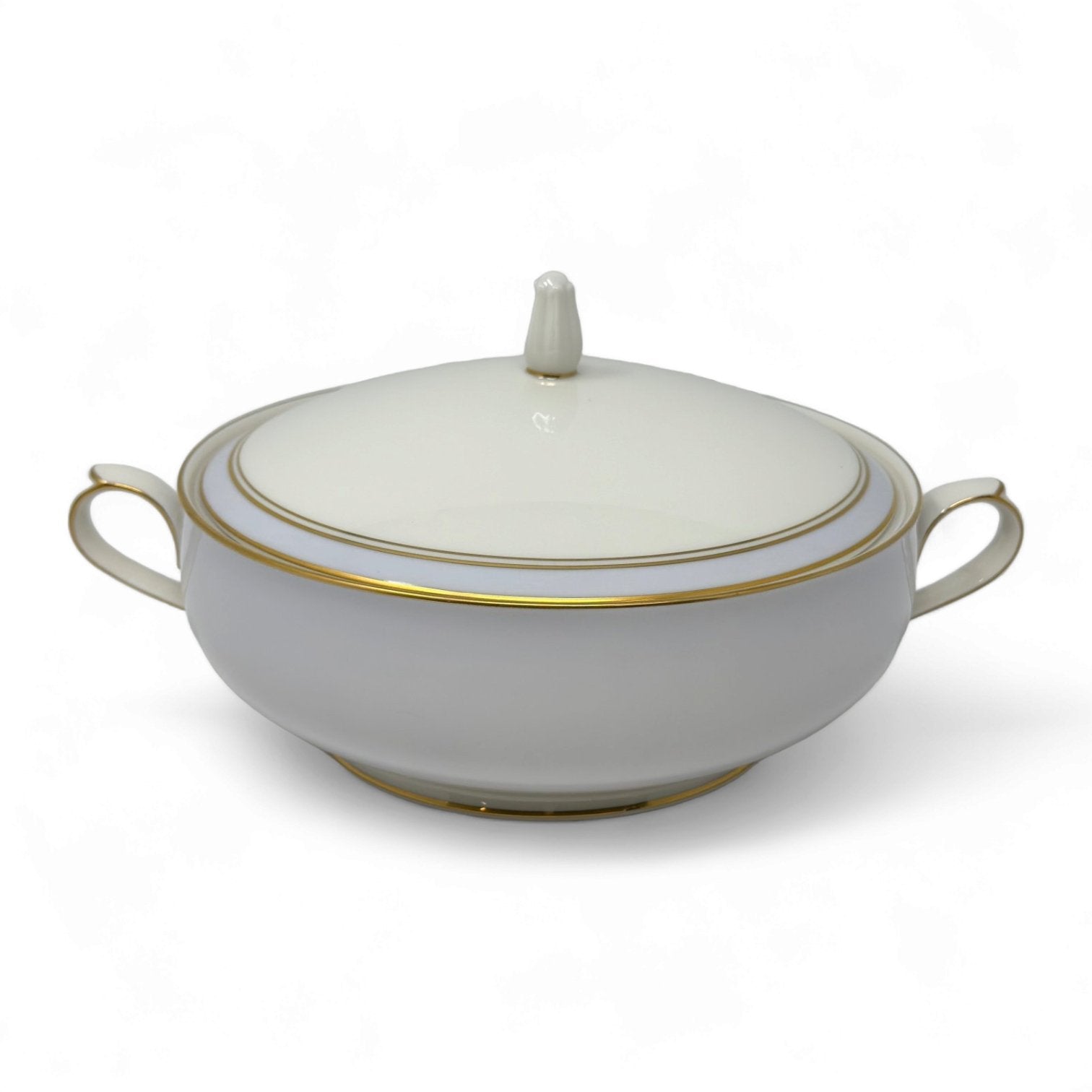 Noritake Ivory and Mist Covered Vegetable Bowl