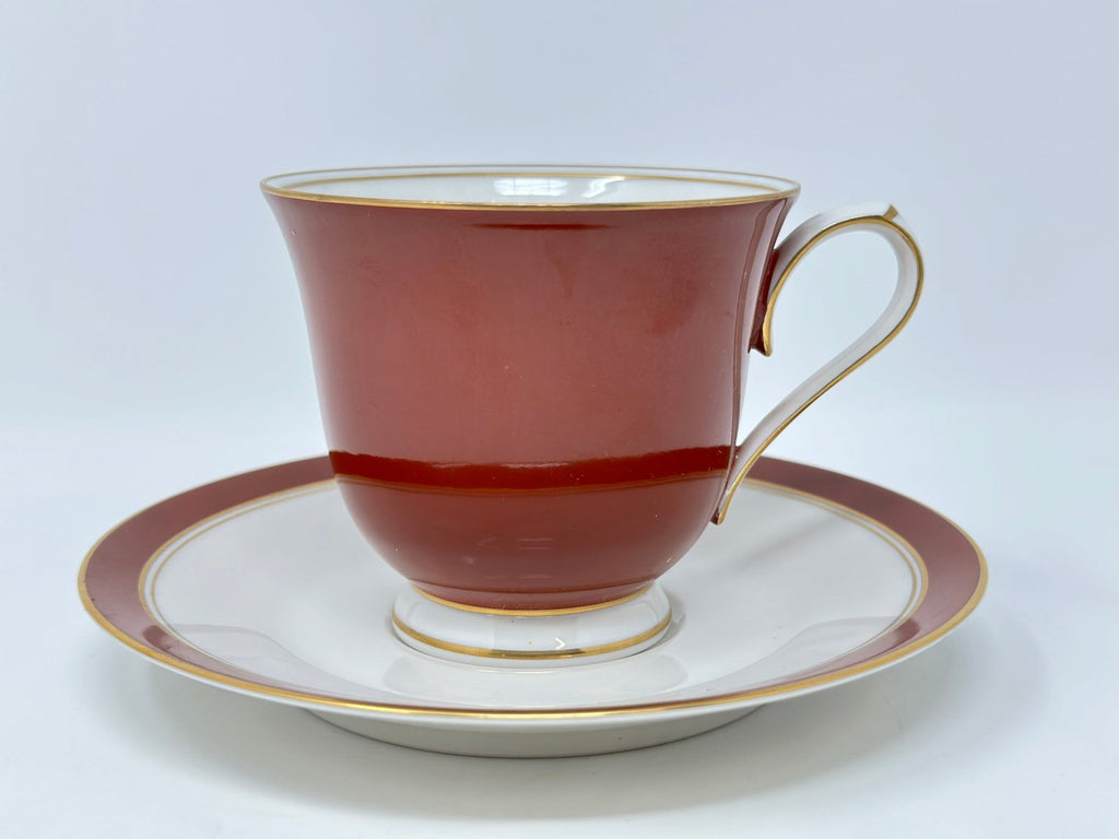 Noritake Ivory and Sienna Cup and Saucer