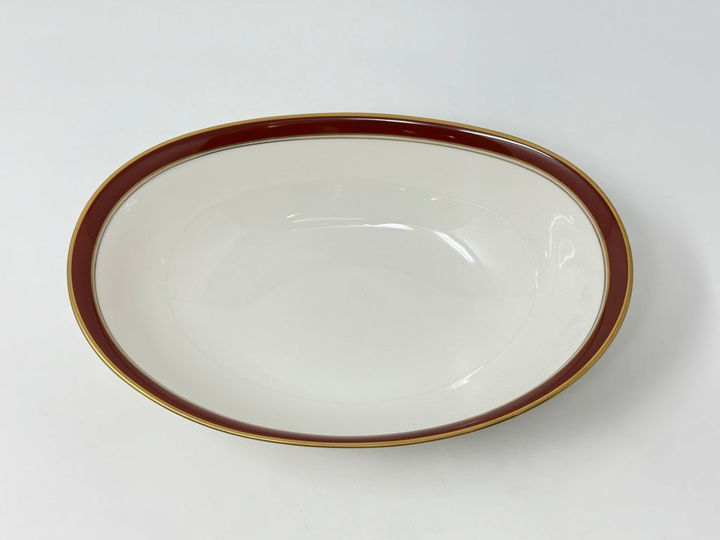 Noritake Ivory and Sienna Oval Vegetable Bowl