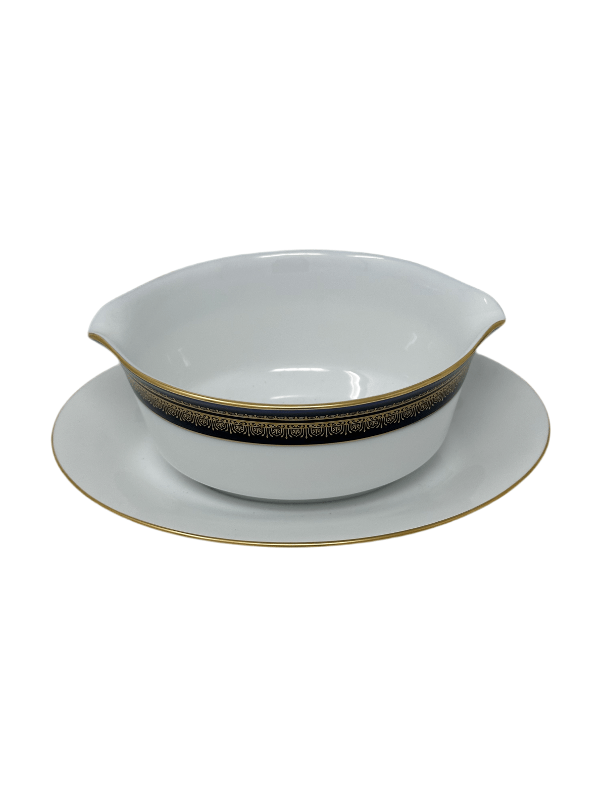 Noritake Legacy Vienna Gravy Boat with Attached Under Plate