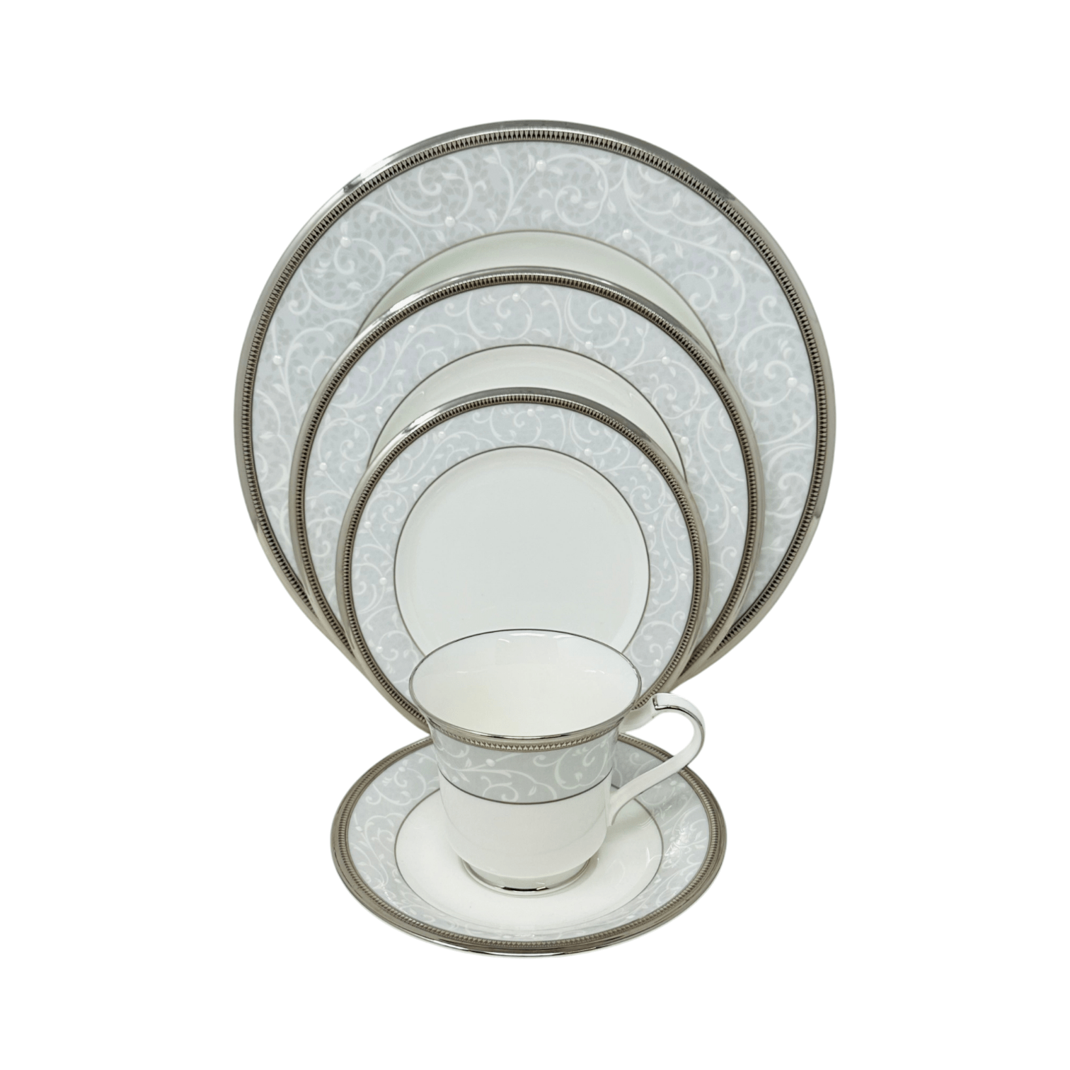 Noritake Lenore Platinum - 5 Piece Place Setting