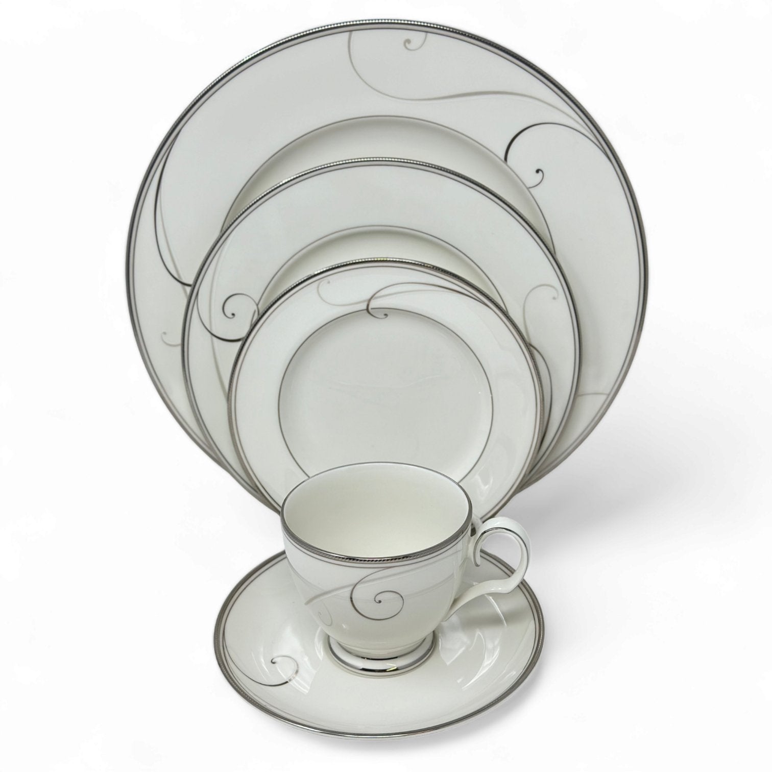 Noritake Platinum Wave - 5 Piece Place Setting