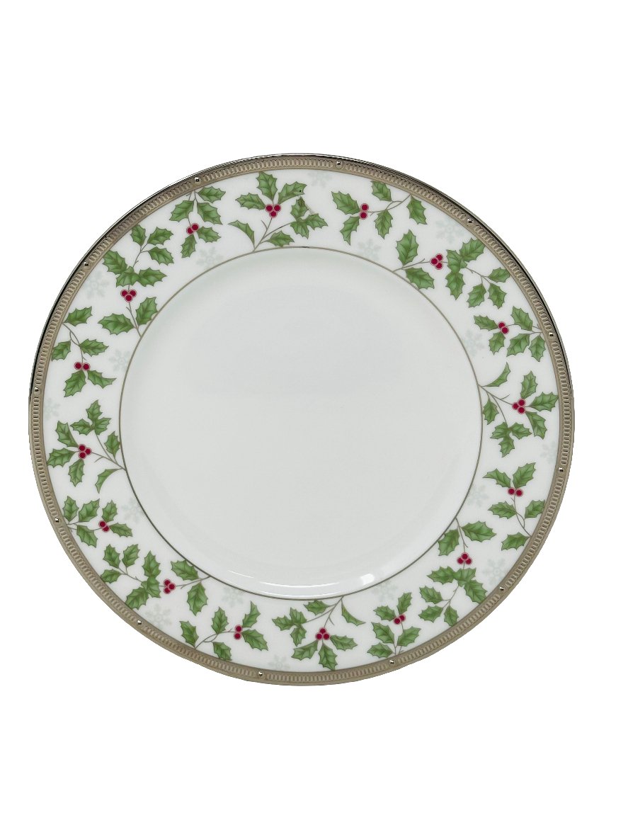 Noritake Rochelle Platinum Holiday Accent Plate