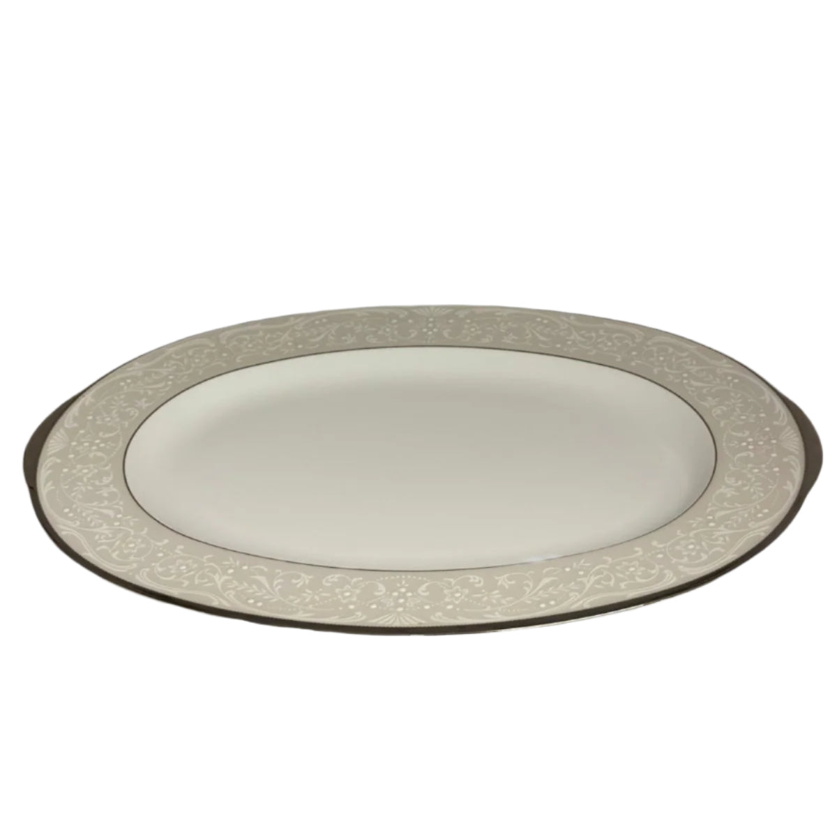 Noritake Silver Palace Oval Platter 16”