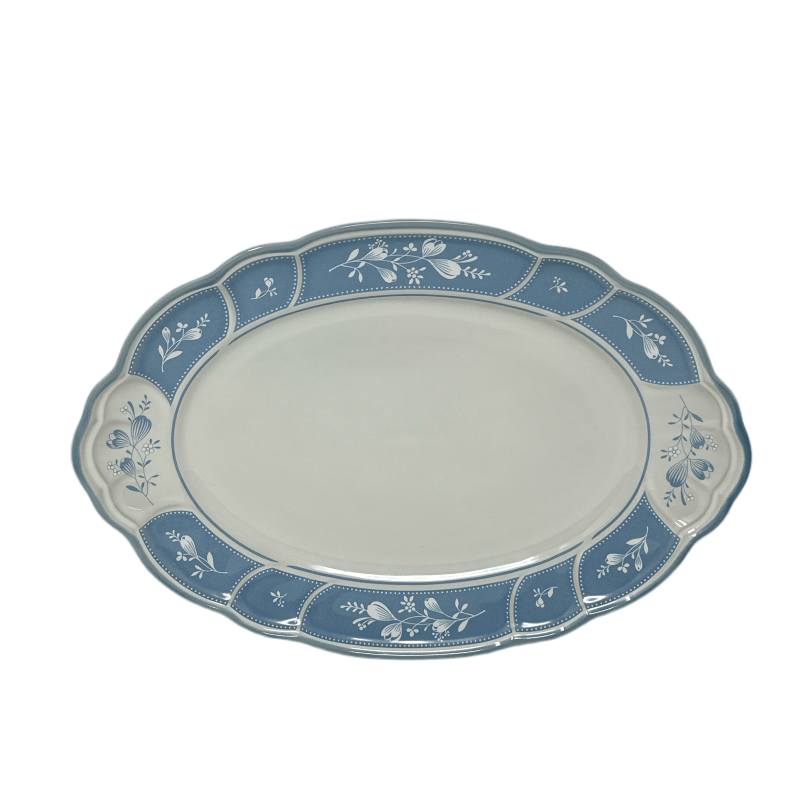 Noritake Victory Blue Oval Platter