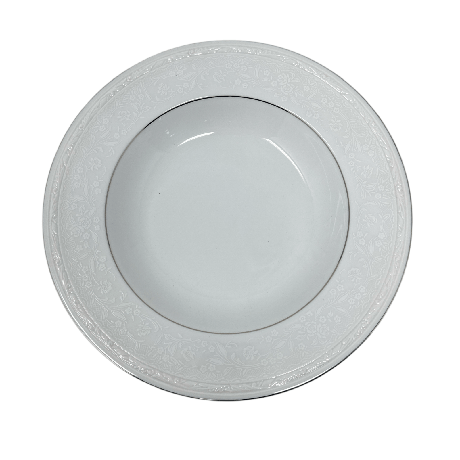 Noritake Whitecliff Platinum Rim Soup