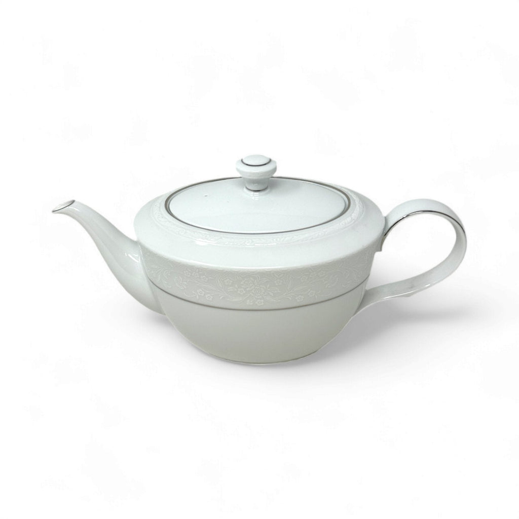 Noritake Whitecliff Platinum Tea Pot