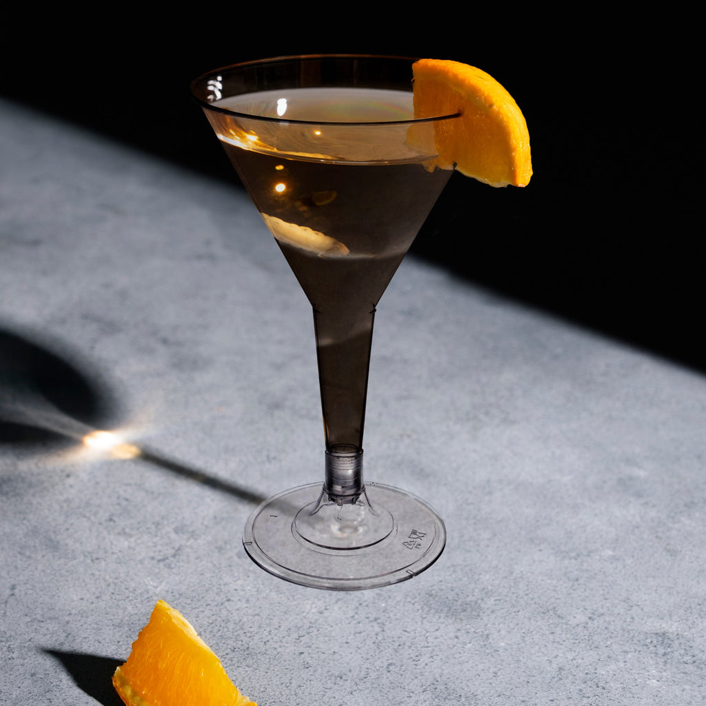 Clear Plastic Martini Glasses (6 oz. )