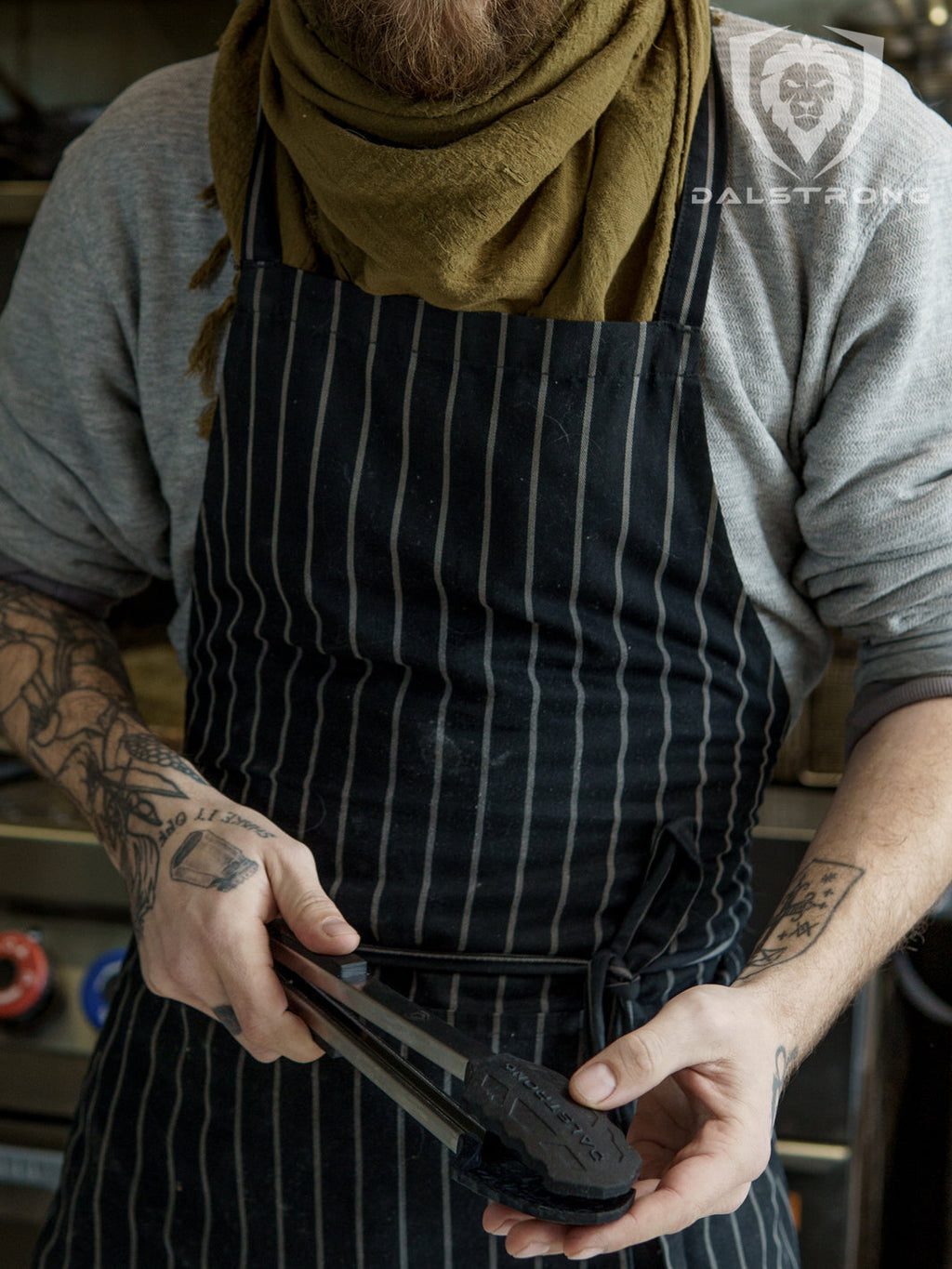 Food Tongs 12" | Scalloped Silicone Tips | Dalstrong ©