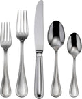 Oneida Silver Plated Becket Flatware 5 Piece Place Setting