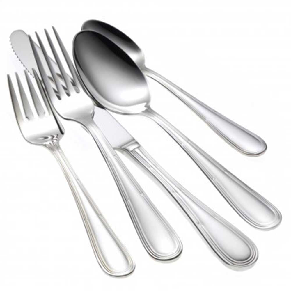 Oneida Silver Plated Becket Flatware 5 Piece Place Setting