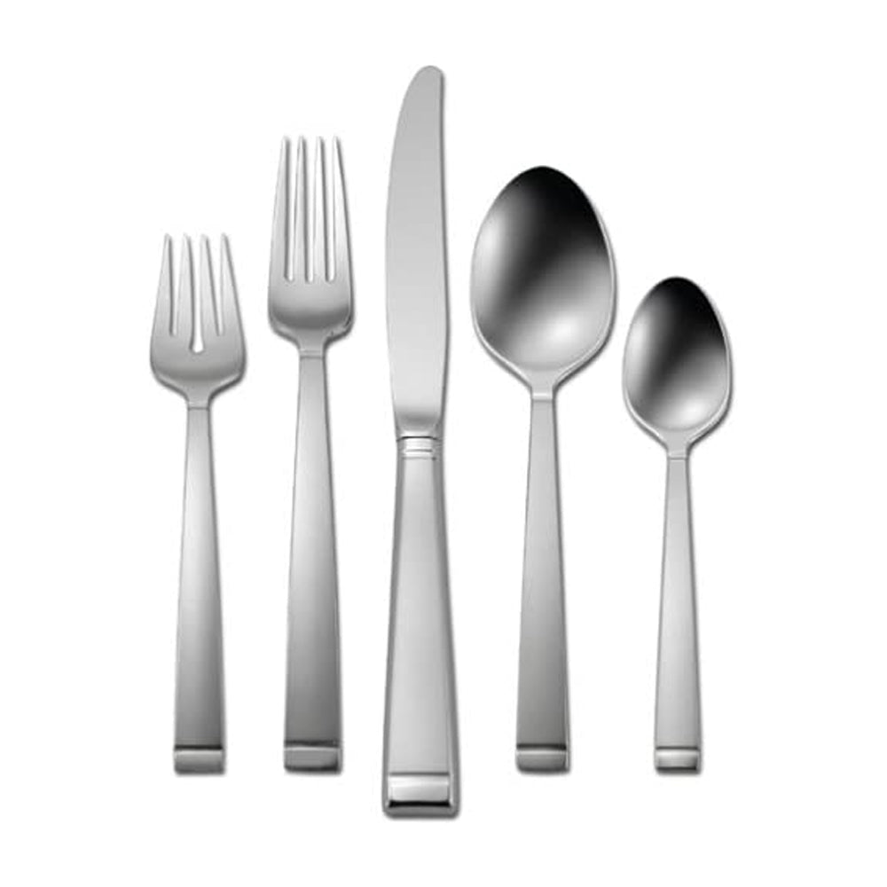 Oneida Frost Stainless 5 Piece Place Setting Flatware Set