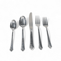 Oneida Sterling Silver Damask Rose Flatware 5 Piece Place Setting