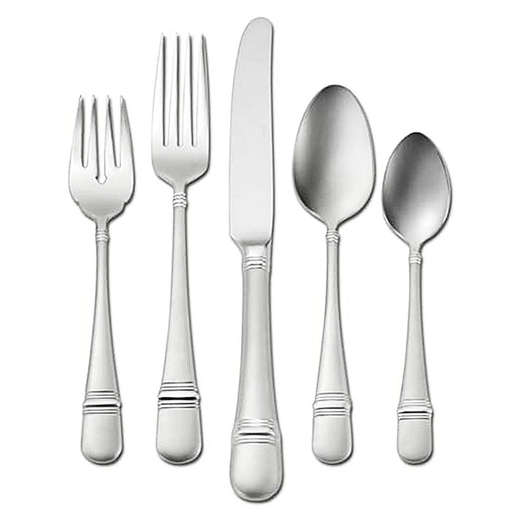 Oneida Satin Astragal  Stainless 5 Piece Place Setting Flatware Set