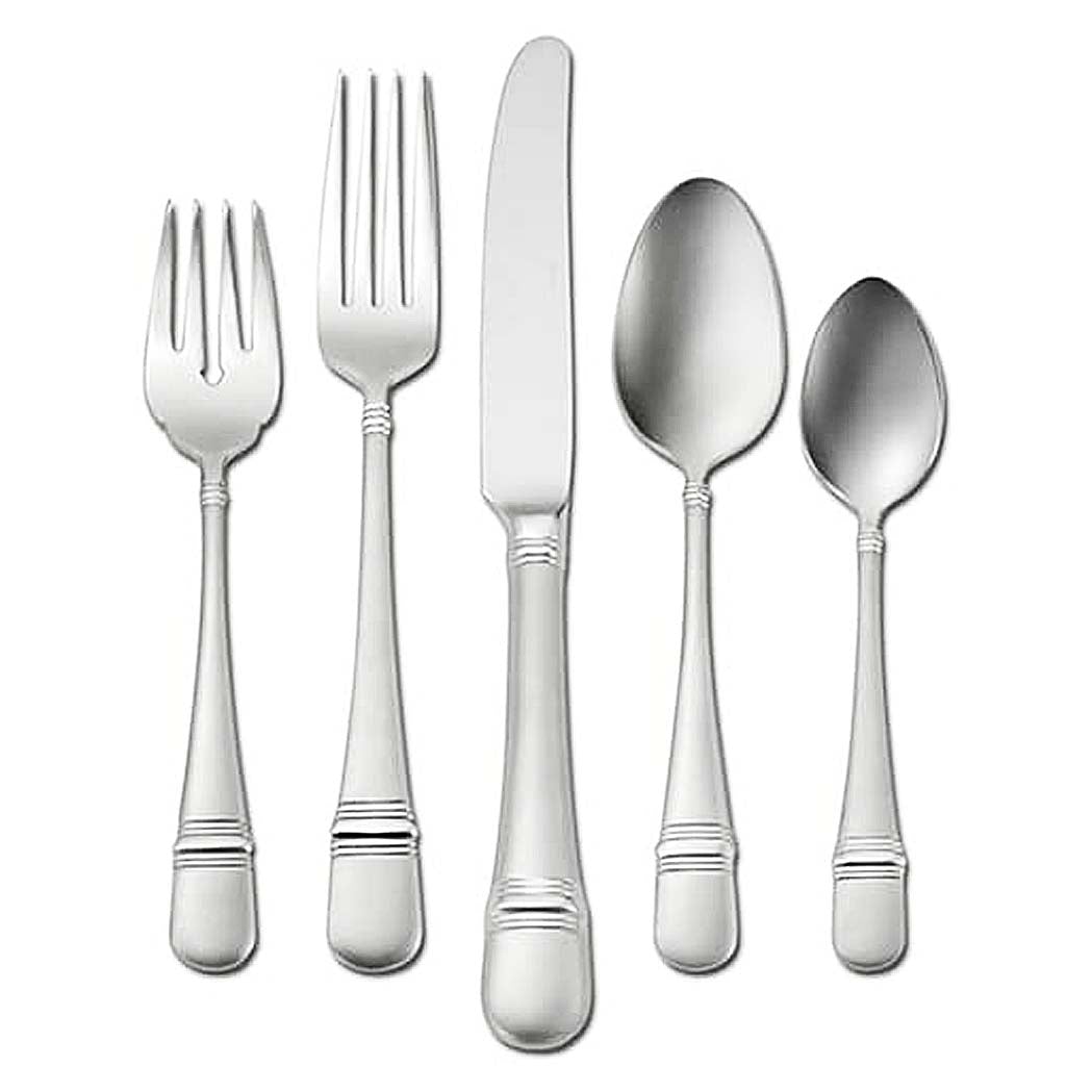 Oneida Satin Astragal  Stainless 5 Piece Place Setting Flatware Set