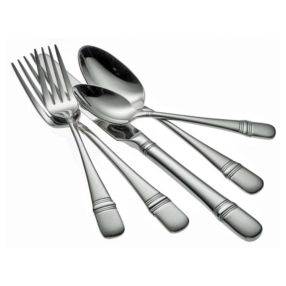 Oneida Satin Astragal  Stainless 5 Piece Place Setting Flatware Set