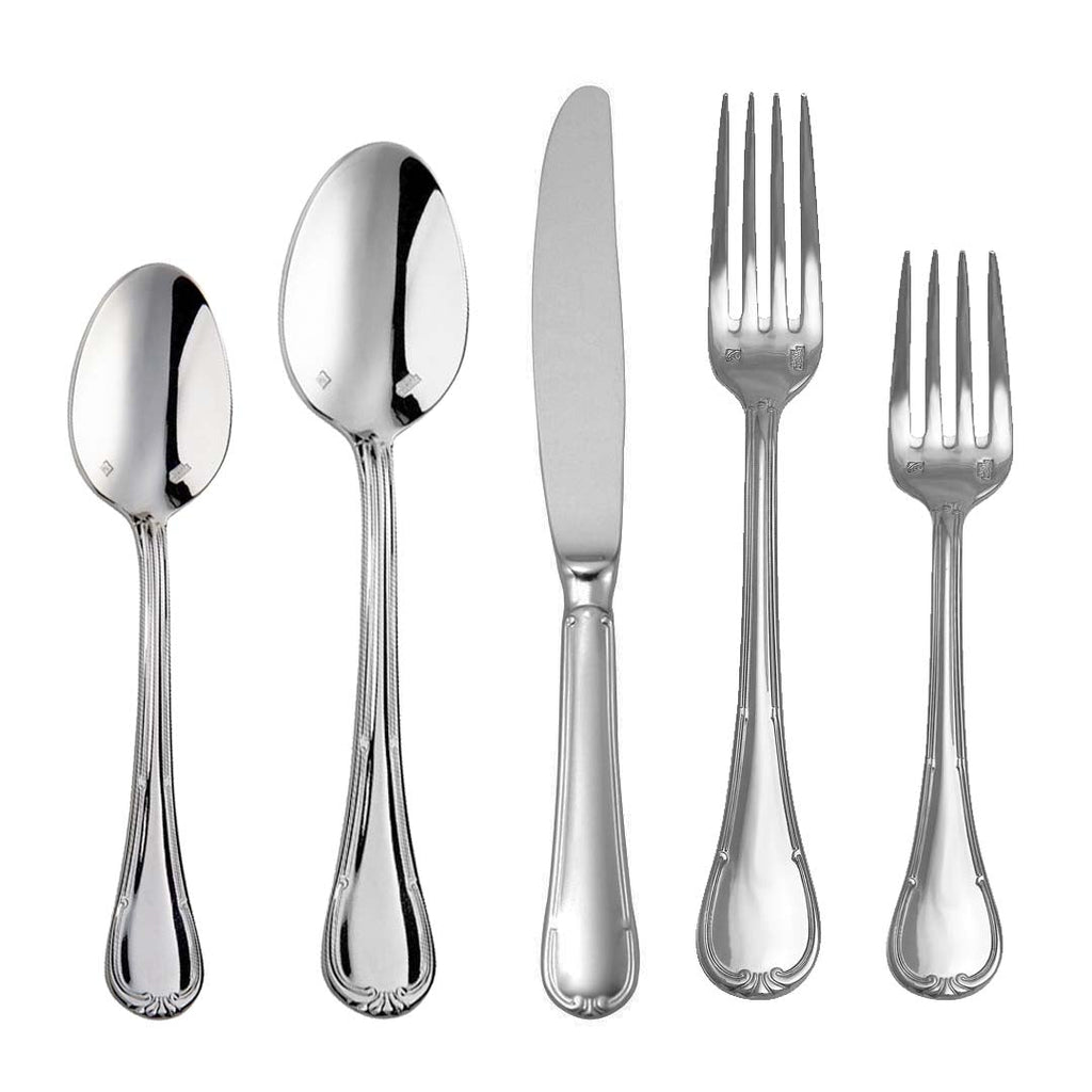 Oneida Donizetti Stainless 5 Piece Place Setting Flatware Set
