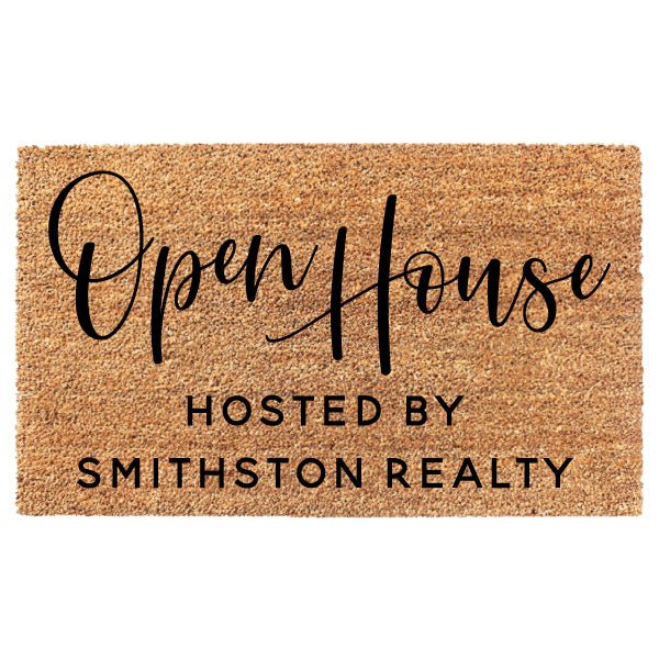 Open House Realtor Custom Doormat