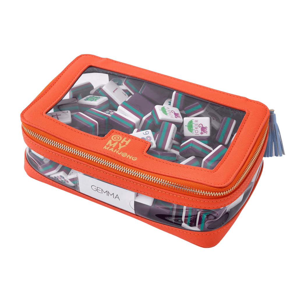 Orange Tile Storage Bag - Oh My Mahjong | Ships In 1 Business Day