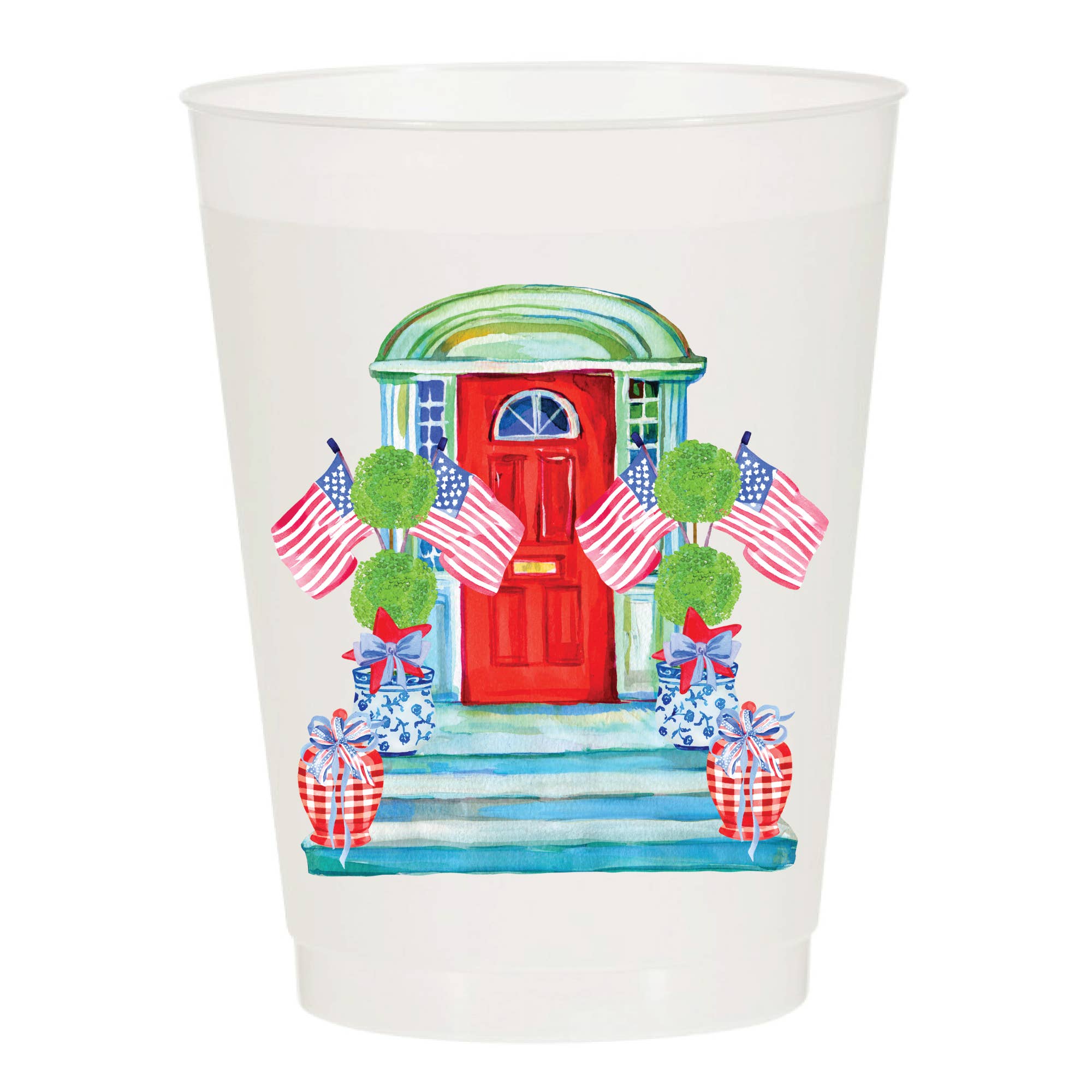 Patriotic Front Porch-Frosted-Patriotic
