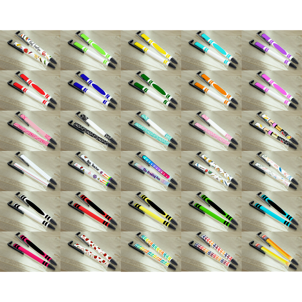Digital Sublimation Designs - School Pen Wraps